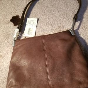 Genuine brown REMI leather purse